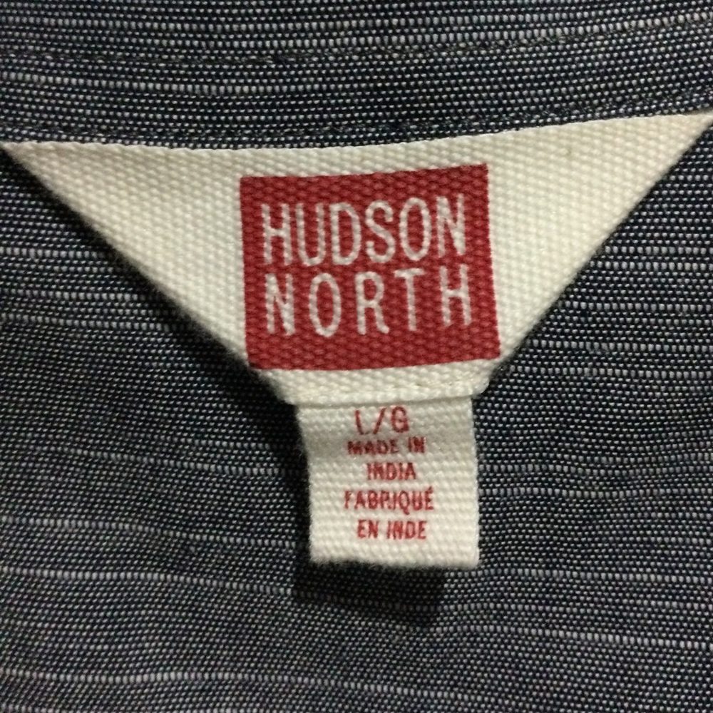 NWOT Hudson North Cotton Button Down Shirt - Picture 2 of 5